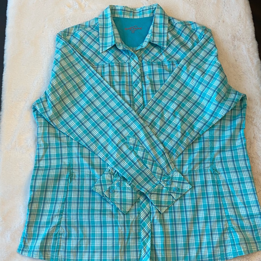Eddie Bauer Button Down Plaid Shirt